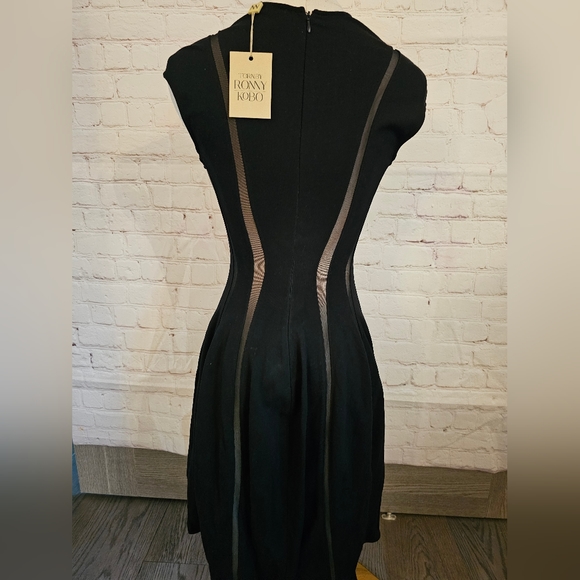 Torn by Ronny Kobo Delilah Mesh Dress in Black | XS | NWT - Picture 6 of 13